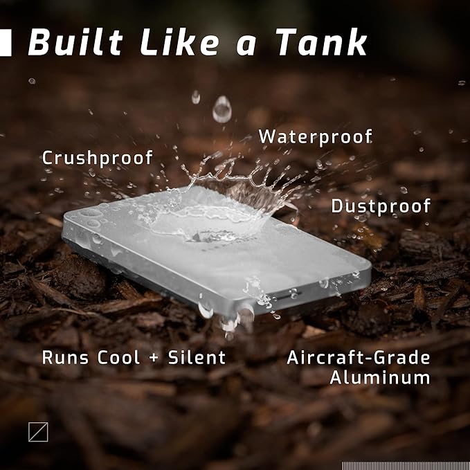 OWC Envoy Pro Elektron Portable 2TB SSD, Super Fast External SSD with up to 1250MB/s Performance, USB 3.2 Gen 2 and USB 2.0/3.0 Backwards and Universally Compatible, NVMe Powered Portable SSD