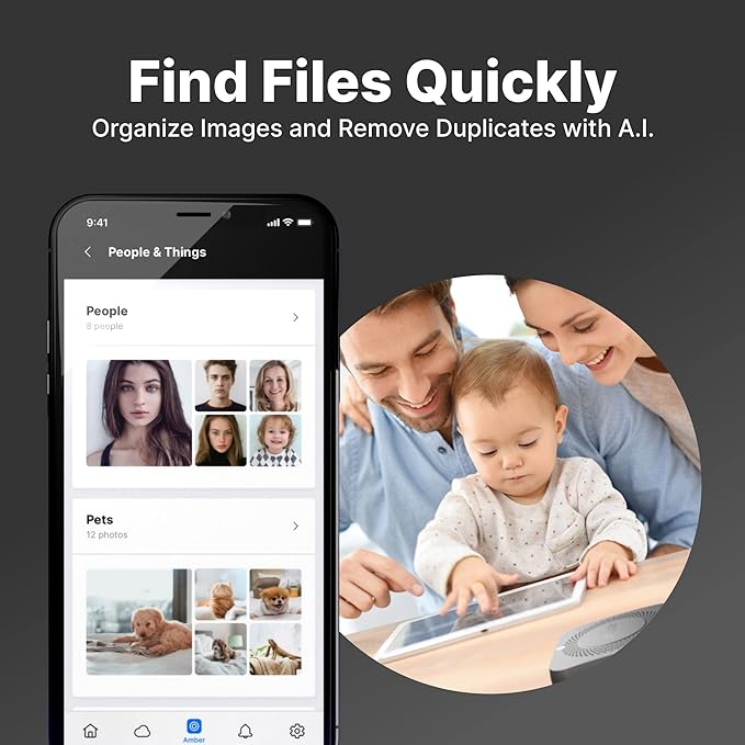 Smart Personal Cloud Storage Device Data and Media Files, Built-in 2TB High-Speed SSD with USB Storage, Plex and Home Assistant/iOS/Android/Windows/Mac Compatible
