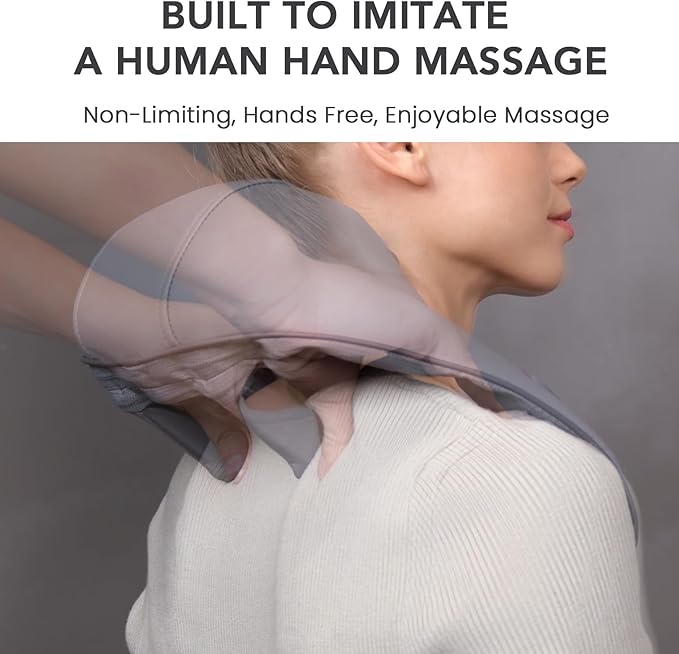 Breo N5 Mini Neck Massager with Heat, Electric Massager for Neck & Shoulder, Shiatsu Shoulder Massager