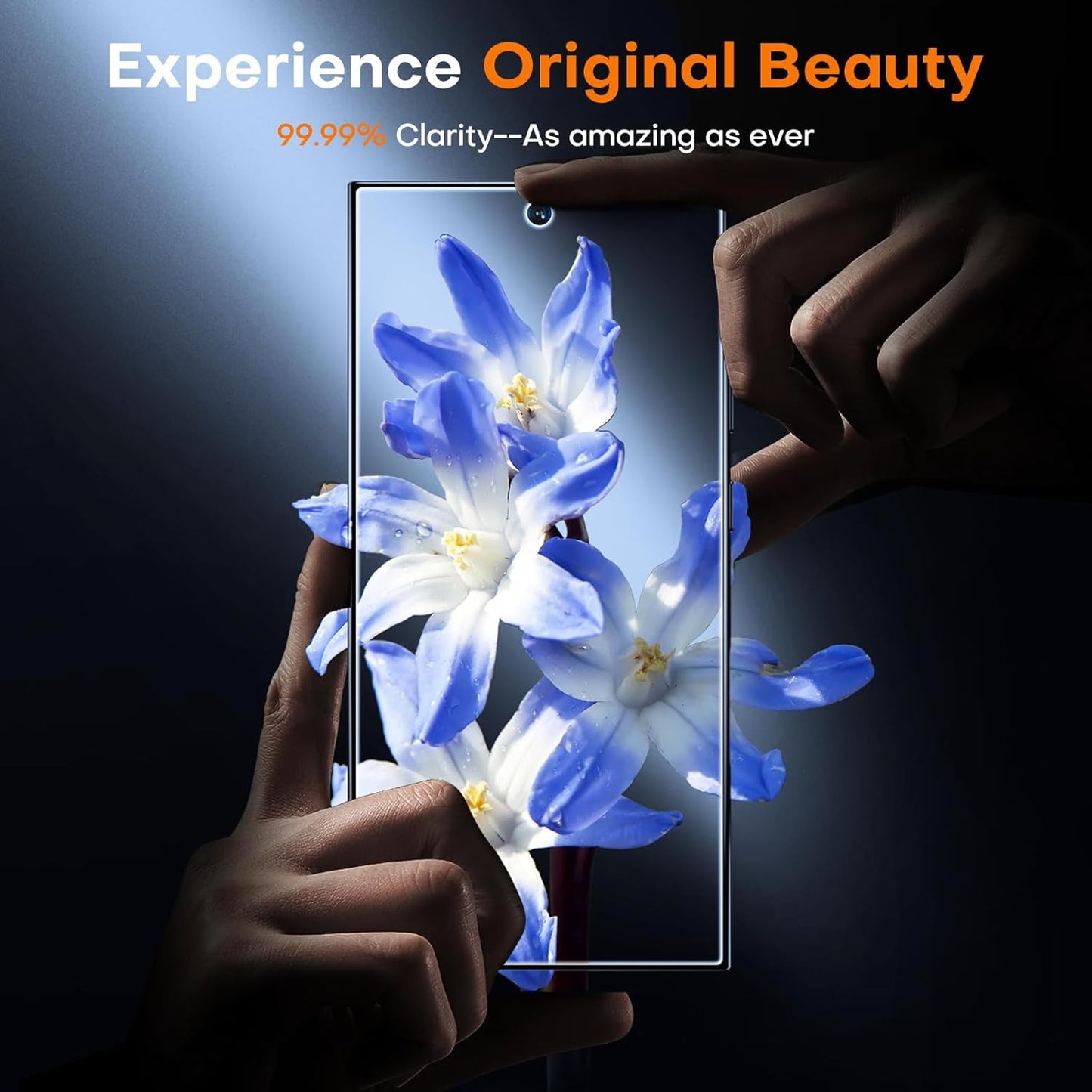 TOCOL for Samsung Galaxy S24 Ultra Screen Protector 9H Hardness Military Grade Shatterproof HD Tempered Glass 2 Pack