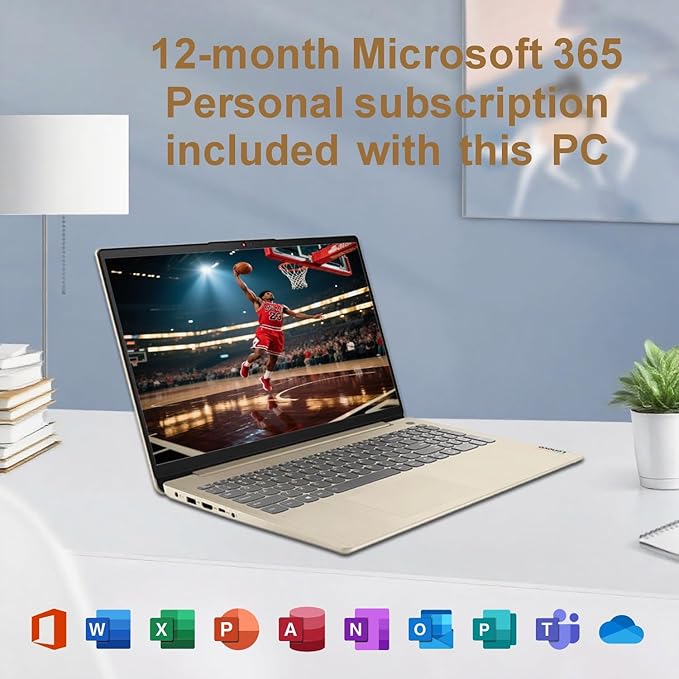 Lenovo Laptop for Business and Student | Intel Core |15.6 Anti-Glare Screen | 1 Year Office 365 | 36GB RAM | 1TB SSD + 128GB eMMC | 1TB Cloud Storage | 11HR Battery | Windows 11 | WOWPC USB