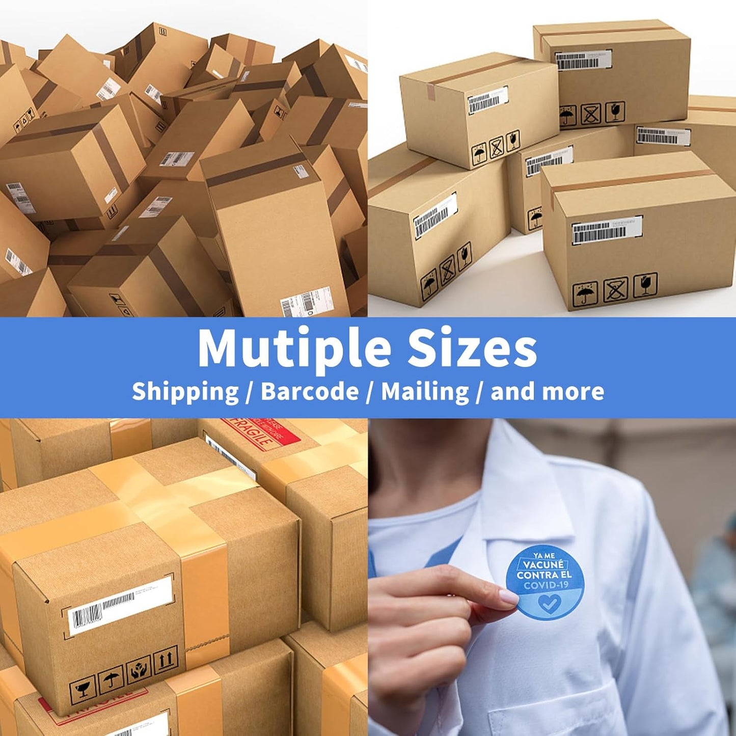 1" x2-5/8 Shipping Address Labels, Blank Mailing Labels, 30-UP White Self-Adhesive Name Tag Stickers for Inkjet and Laser Printer [500 Sheet 15000 Labels]