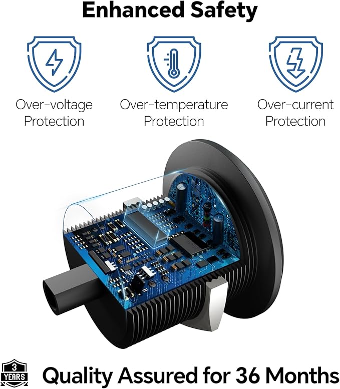 Acegoo RV USB Outlet All-Aluminum Type A + Type C Ports 12V/24V USB Charger, Recessed Mount 24W High-speed Charging Socket, PD3.0 & QC3.0 Fast Charger for Camper Trailer Van Car Boat Golf Cart