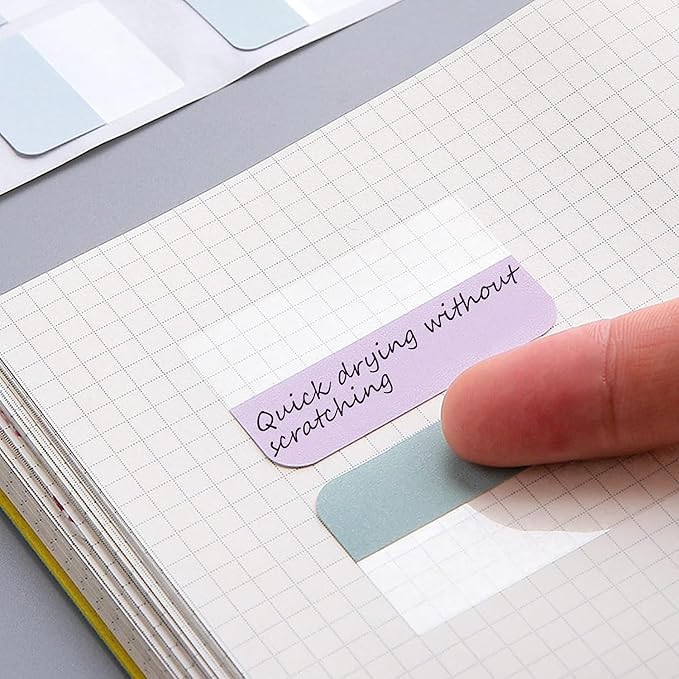 AccEncyc 960 Pcs Colored Index Tab 0.5"x1.1" Large Book Sticky Tabs Repositionable Page Tabs Flags Page Markers Labels for Notebooks, Filing, Classification,12 Colors