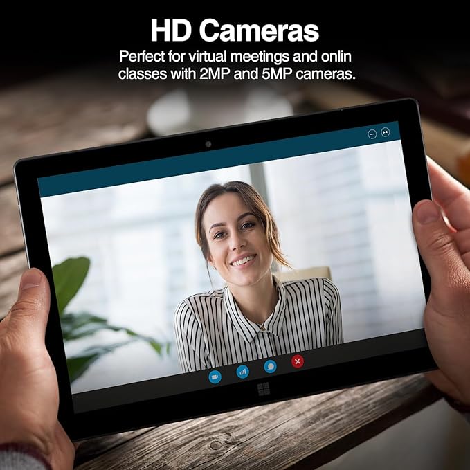 Fusion5 10" Windows 11 Professional FWIN232 Plus N2 Ultra Slim Windows Tablet PC - 8GB RAM, 128GB Storage, USB 3.0, Micro HDMI, IPS HD Display, 5MP and 2MP Cameras, Bluetooth