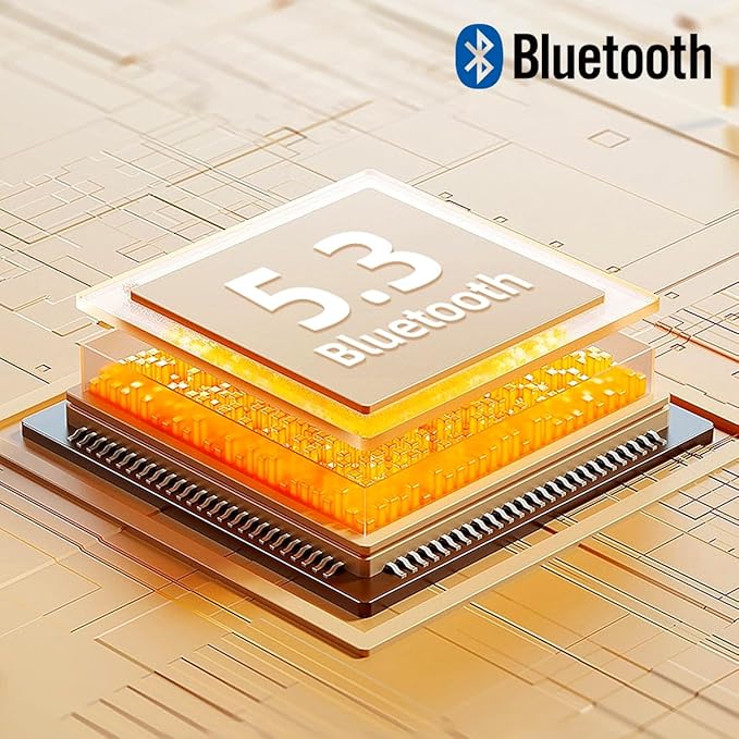 Bluetooth Over Ear Headphones, Foldable and Rotatable Wireless Wired ANC Headphones with Microphone for Cell Phone, Computer, Laptop, 150 Hours Playtime, Bluetooth 5.3v, 38ms Low Latency