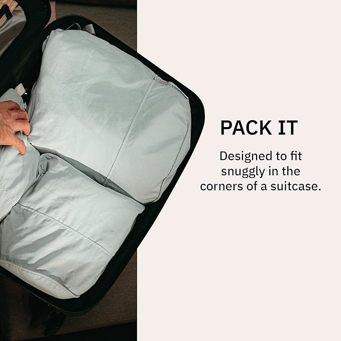 trtl Packing Pods, Sea Foam - Packing Cubes for Travel - Organizer Bags for Luggage to Maximize Space in Suitcase - Travel Packing Organizers - Includes Carry Strap - Comes with 3 Cube Sizes - 3 Pack
