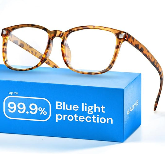 Gaoye Blue Light Glasses for Computer & Gaming - Anti UV Ray Lenses, Scratch-Resistant & Comfort Fit