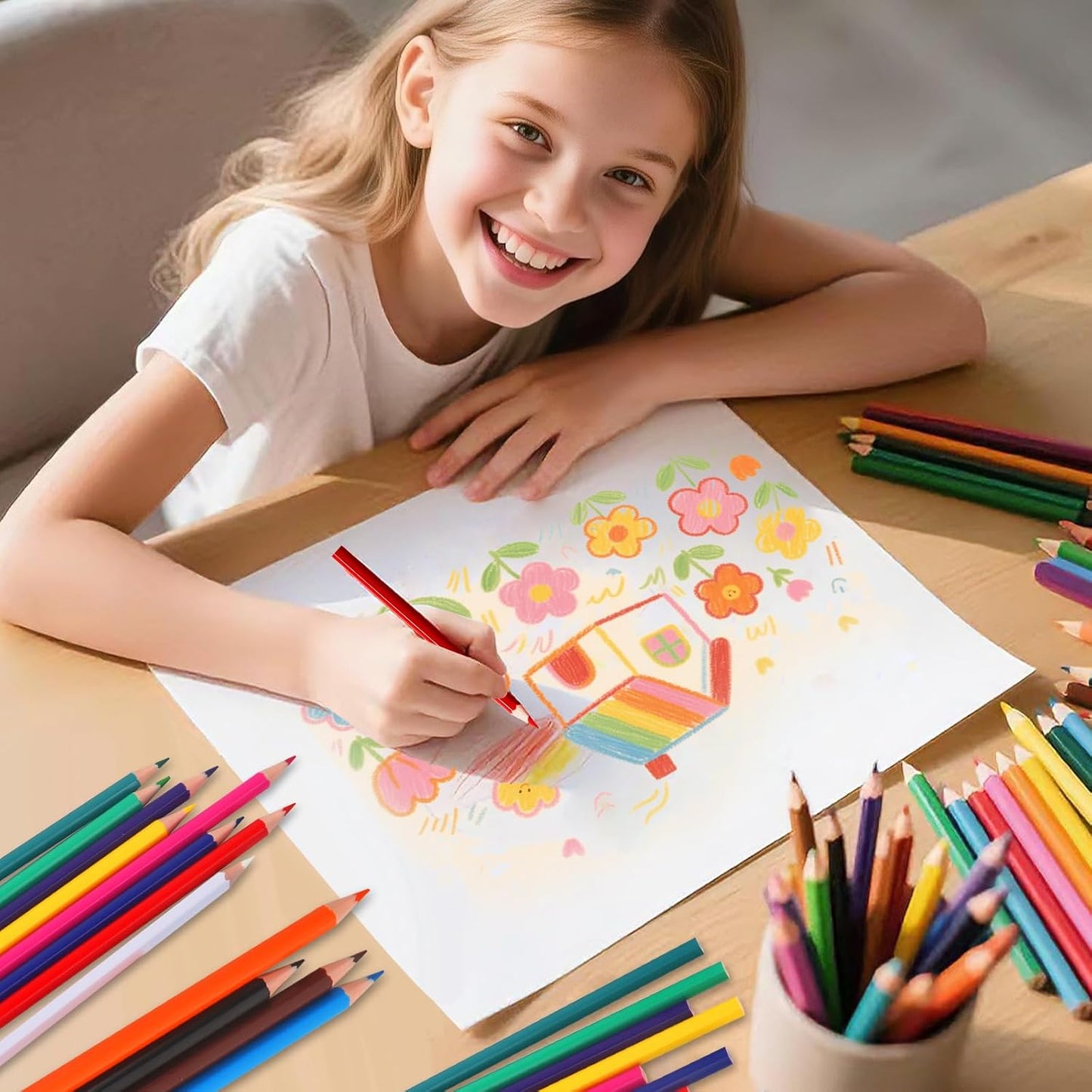 144 Count Colored Pencils for Kids, 12 Pack Colored Pencils in 12 Colors, Pre-sharpened Color Pencils Bulk, Coloring Pencil Bulk for Teachers Supplies, Back to School Classroom Prizes Gifts