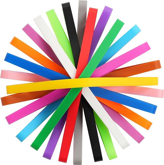 Rubber Bands Silicone 15 Pcs 5.5inch Elastic Bands for Notebook Books Cooking Wrapping Rubber Bands Boxes Wraps Office Supplies