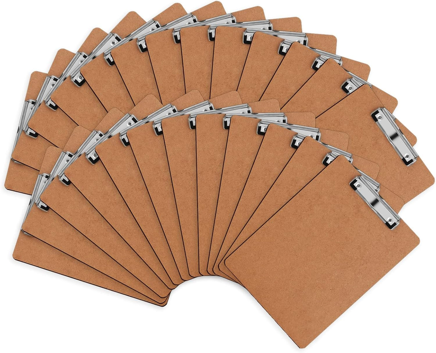 Clipboards, HERKKA 25 Pack Hardboard Office Clipboards Low Profile Clip Standard A4 Letter Size, ECO Friendly