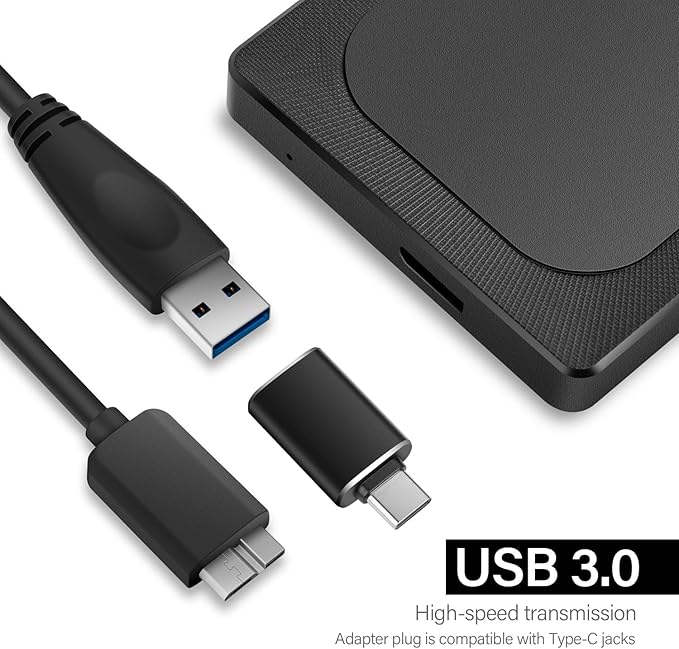 320GB Ultra Slim Portable External Hard Drive HDD-USB 3.0 for PC, Mac, Laptop, PS4, Xbox one,Xbox 360 Model A4