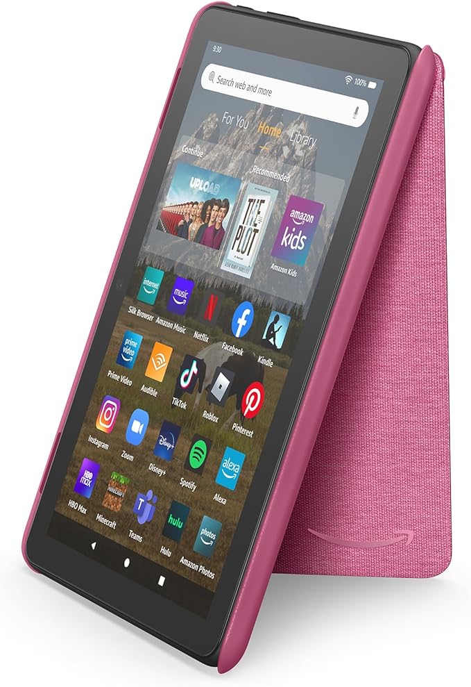 Amazon Fire HD 8 Tablet Cover (Only compatible with 12th generation tablet), Hibiscus