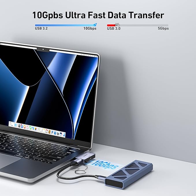 BENFEI USB C Hub 3-in-1, Super Compact, USB-C to HDMI 4K@60Hz, 10Gbps USB-A, 100W Power Delivery Compatible with iPad Pro, MacBook Pro/Air, iMac, iPhone 16/15 Pro/Pro Max, XPS, Thinkpad and More