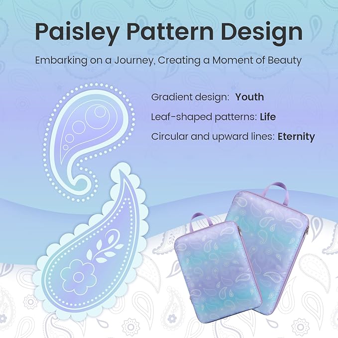 Cambond Compression Packing Cubes for Travel Women - Travel Bags Luggage Organizers Travel Essentials Compression Cubes for Travel Carry on Suitcases Organizer