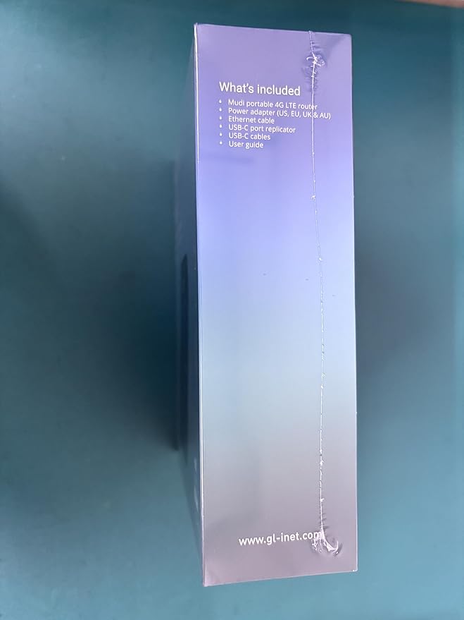 GL.iNet GL-E750V2 (MUDI) 4G LTE Portable Wi-Fi Hotspot for Travel | Mobile Hotspot Device, OpenWrt, OpenVPN, WireGuard, 7000mAh, Global Version