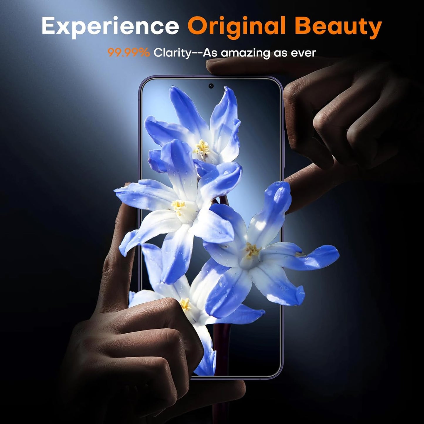 TOCOL for Samsung Galaxy S24 Screen Protector Military Grade Shatterproof HD Tempered Glass Full Coverage Screen Protector Anti-Fingerprint Easy Installation 2 Packs