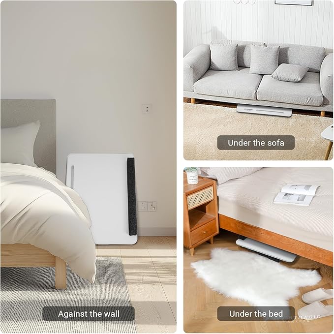 Lap Desk for Laptop with Cushion,Folding Laptop Desk for Bed,Bed Desk,Portable Computer Lap Desk,23.62"*15.74",White