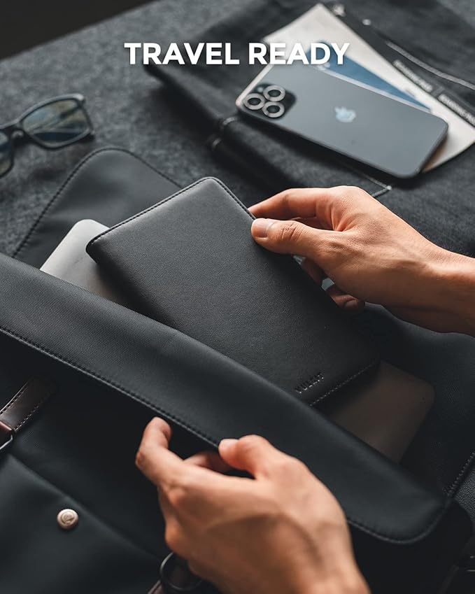 VULKIT Passport Holder Wallet RFID Blocking Travel Wallet for Men & Women