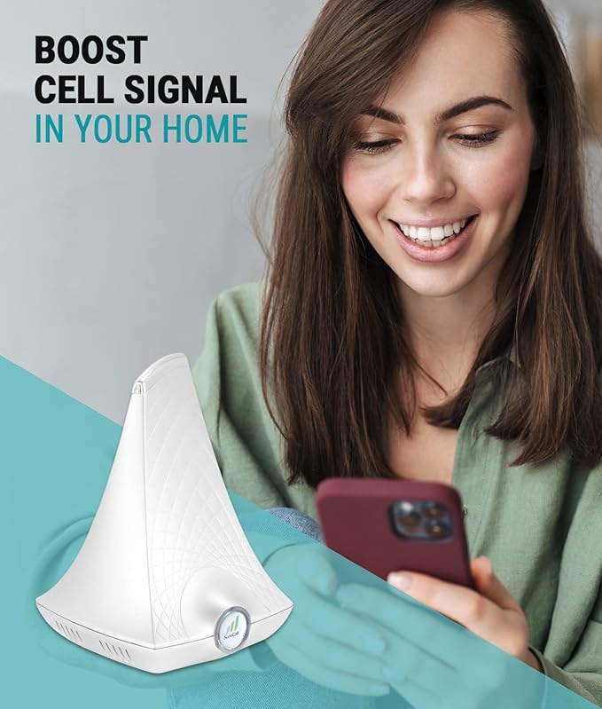 SureCall FlareDB+ Cell Phone Signal Booster for Home & Office; boosts up to 3500 sq ft on 5G/4G LTE, Multi-User, Verizon and AT&T, FCC Approved, USA Company