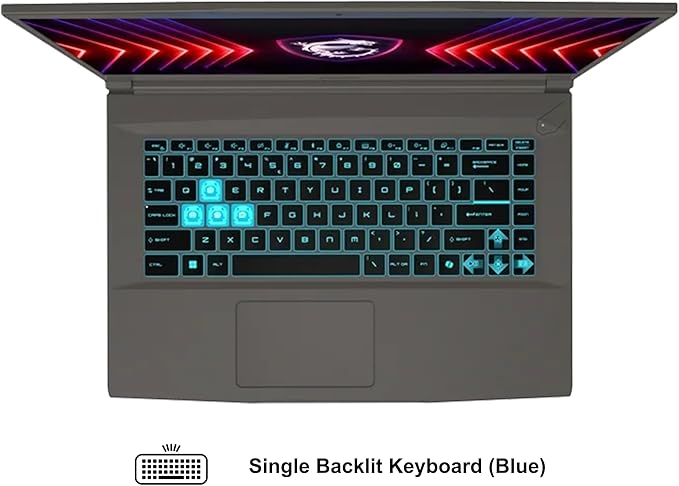 msi Thin 15 Gaming Laptop 15.6" FHD IPS 144Hz Intel 8-core i5-13420H (> i7-12650H) 32GB RAM 1TB SSD GeForce RTX 4050 USB-C Backlit Wi-Fi6E Win11Pro ICP Hub