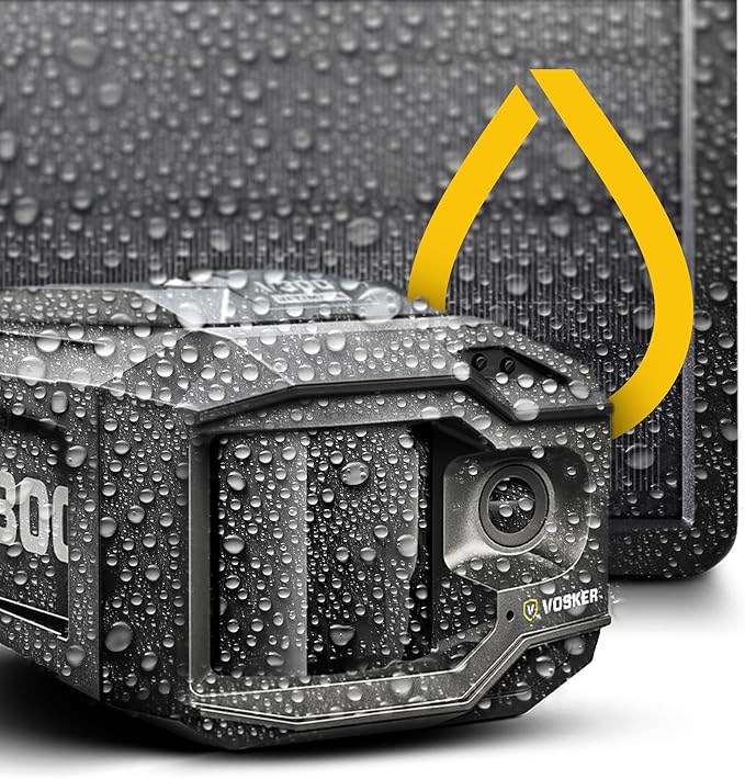 Vosker V300 Ultimate 4G-LTE Autonomous Outdoor Security Camera with External Solar Panel | High-Capacity 15,000 mAh External Solar Power Bank | SIM Cards Included | No WiFi Needed | Live Streaming