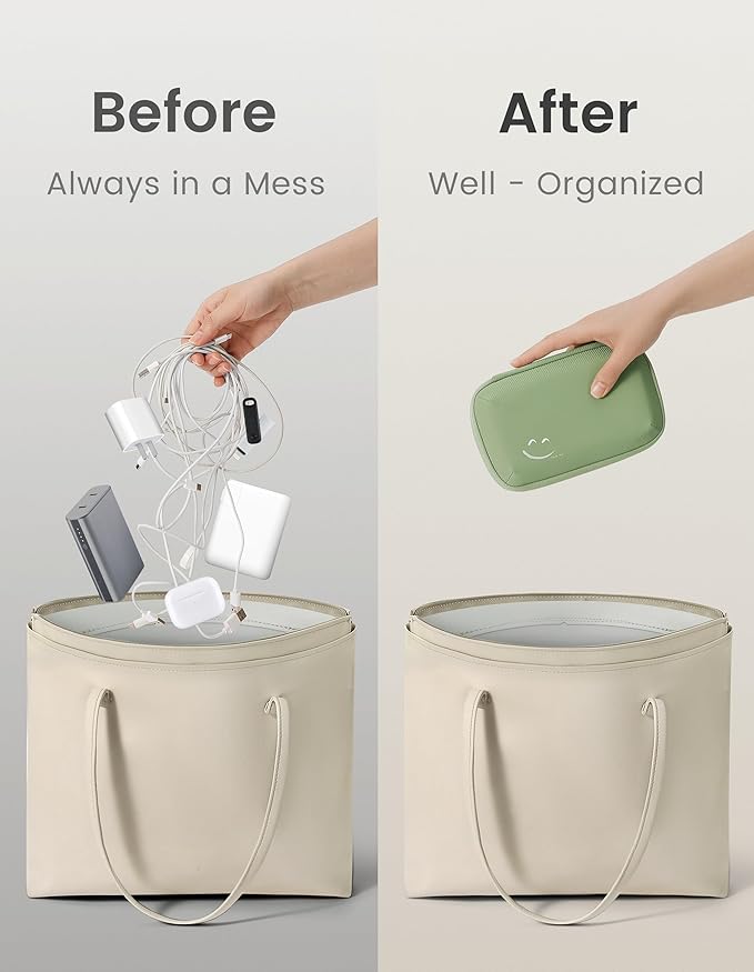 Travelkin Travel Cord Organizer, Small Electronic Organizer Travel Case, Cable Organizer Bag For Cords,Chargers Phone, Sd Card,Usbs