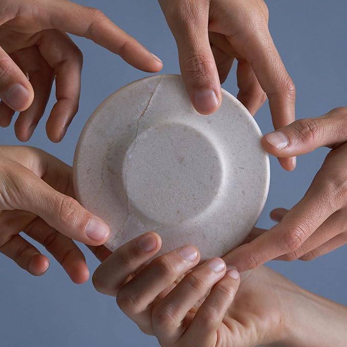 Einova Classic Stone – Marble Wireless Charging Pad Designed in Italy, Integrated 6 ft USB-C Cable, Smartphones, Wireless Earbuds, Smartwatches – Black Marquina Marble