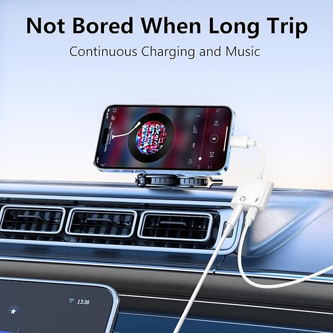 Seulliya USB C to 3.5mm Headphone Jack and Charger Adapter, 2-in-1 Audio & Fast Charging Splitter for Apple iPhone 17/16/15/Pro/Pro Max, iPad, Samsung, Pixel, and More 2Pack