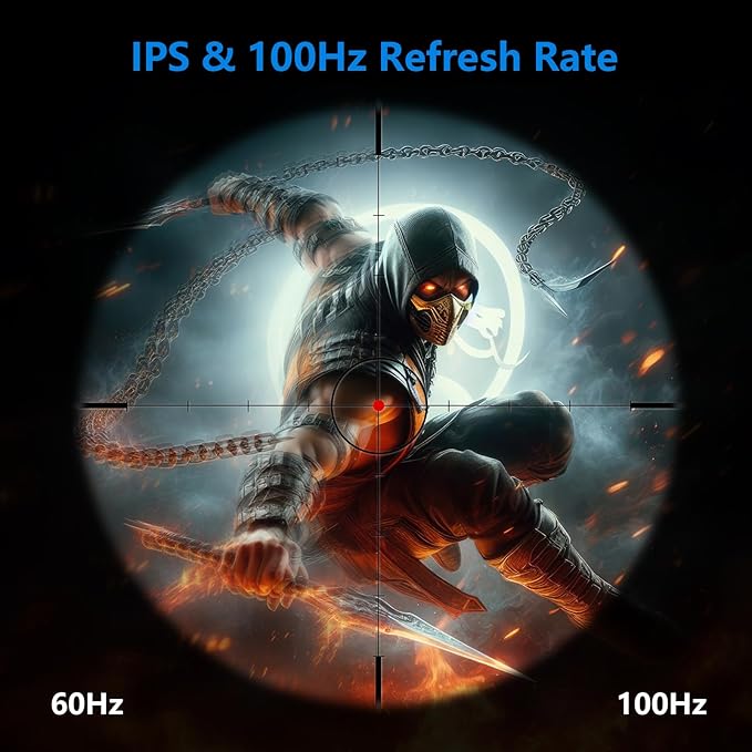 INNOCN 24 Inch 1920 x 1080p 100Hz IPS PC Monitor, USB Type C, HDMI, DisplayPort Connectivity, FHD Computer Monitor Eye Care, VESA Mountable, Thin Daily Home and Office Monitor - Black