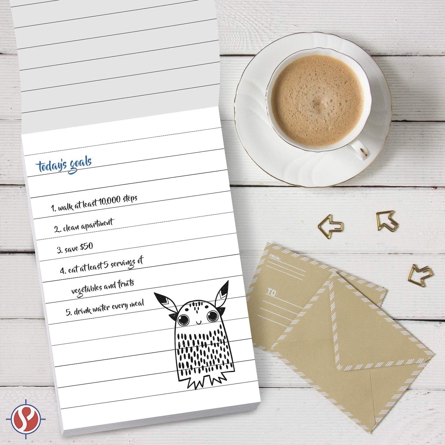 Memo Pads, White, With Black Lines – Lined Paper Notepads, Scratch Pad, Writing Pad for Planning, To-Do Lists, Appointments, Reminders, Home, Office – 50 Sheets Per Pad, 10 Pads per Pack – 3" x 5"