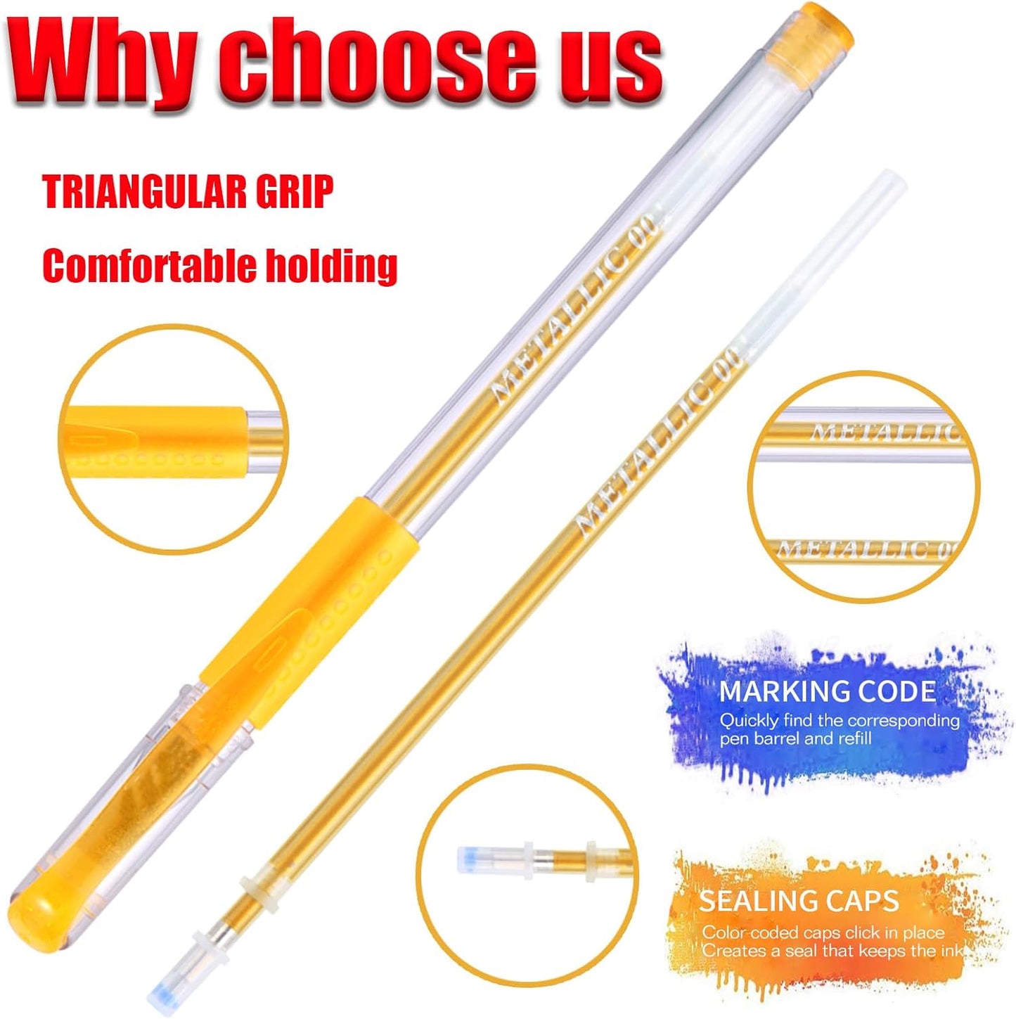 320 Pack Gel Pens Set,160 Colored Gel pen with 160 Refills 100% More Ink, Include Glitter Metallic Pastel Neon Morandi Gel pens for Adults Coloring Books Drawing Crafts Bullet Journaling