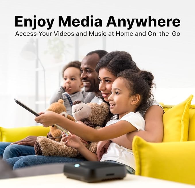 Smart Personal Cloud Storage Device Data and Media Files, Built-in 1TB High-Speed SSD with USB Storage, Plex and Home Assistant/iOS/Android/Windows/Mac Compatible