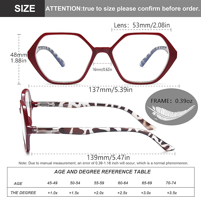 EYEURL 4-Pack Reading Glasses for Women Blue Light Blocking Reading Glasses Vintage Design Diamond-Shaped Frame Spring Hinge Readers for Women Men Anti Glare Filter Lightweight Eyeglasses,2.0