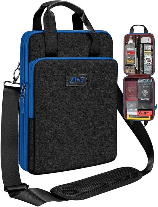 ZINZ Slim & Expandable Case 12.9 13 inch Travel Laptop Shoulder Bag for MacBook Air 13" M3/M2/M1, MacBook Pro 13" M2/M1, iPad Pro 12.9"/13"/11", iPad Air 13",B01K03