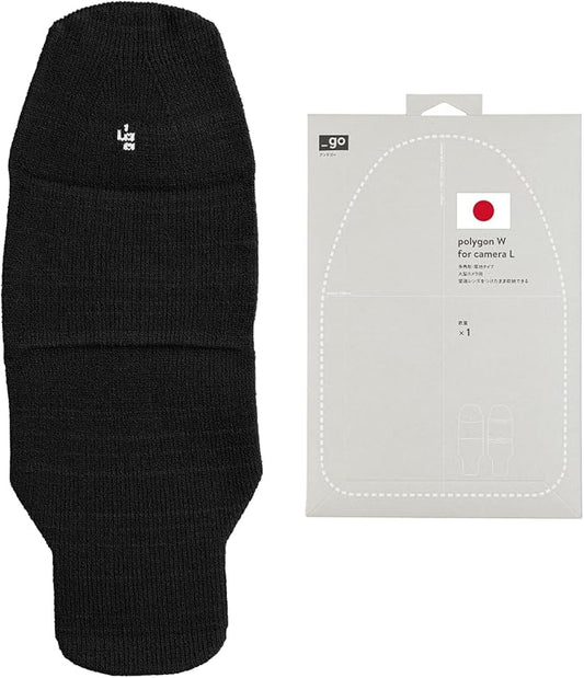 Camera Cover, Polygon W, Made in Japan, L size, Dark Gray