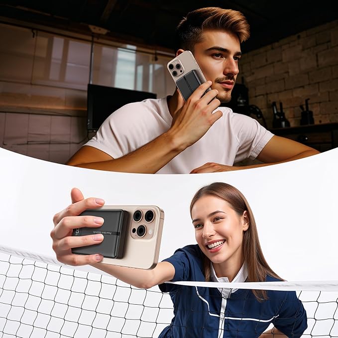 Magnetic Portable Charger, 16800mAh Wireless Power Bank, with 20W USB-C Fast Charging and LED Digital Display Magnetic Battery Pack, Compatible with iPhone 16/15/14/13/12 Full Series (2025)