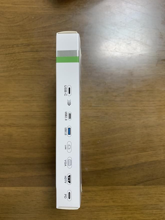 USB C to Dual HDMI Docking Station, Type C Multiport Adapter with Dual HDMI(4K@30Hz),1080P VGA,RJ45,100W PD, USB3.0,2 USB2.0, 8 in 1 Hub for Dell HP MacBook Laptop (8 in 1 2HDMI+VGA)