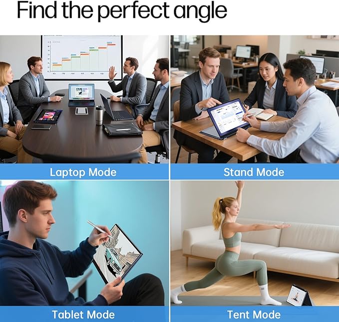 HP Omnibook X Flip 2 in 1 14’’ 2K Touchscreen Laptop, Convertible Laptop 16GB DDR5 RAM 2TB SSD, Intel Core Ultra 5 226V, Intel Arc GPU, Thunderbolt 4, Windows 11, 1 Year Office 365 with Microsoft Pen