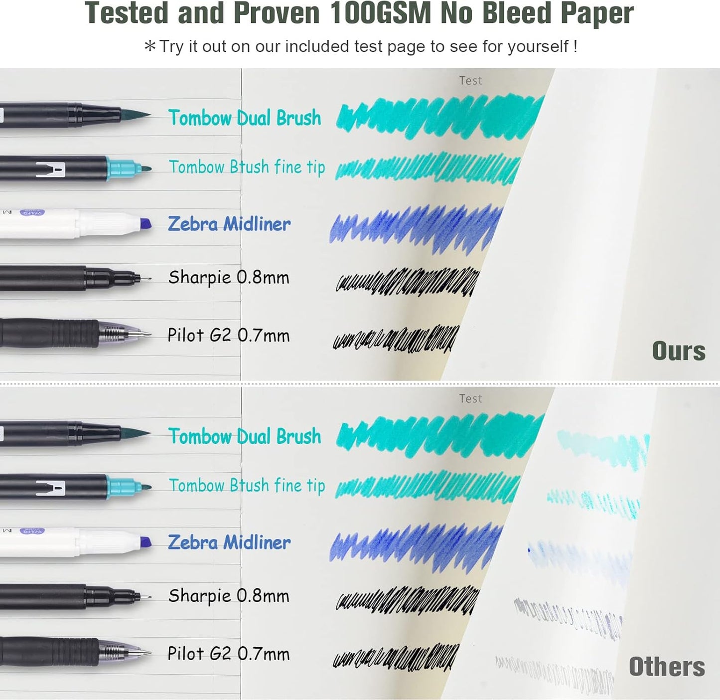 Lined Journal Notebook, Large A5 College Ruled Notebook, 312 Numbered Pages Work Notebook with Index Stickers, 100gsm Thick Paper, Hardcover Vegan Leather Journal for Women Men School Office, Green