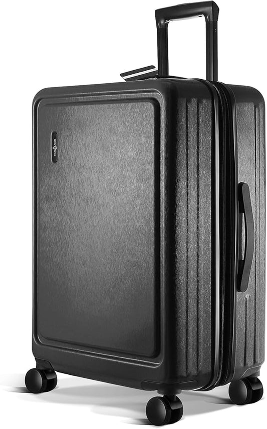 24 Inch Luggage with Spinner Wheels, Hard Shell Suitcase with TSA Locks for Luggage, Travel Large Suitcase, Expandable Hard Shell Suitcases, Black