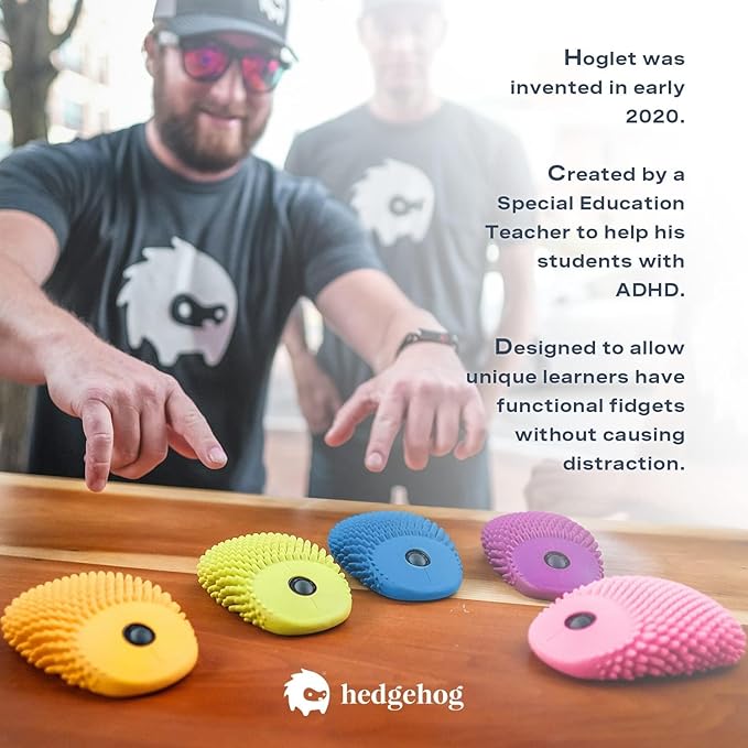 HedgeHog Health Hoglet Wireless Computer Mouse – Cute, Functional, and Tactile Fidget Tool. Combines Stress Relief with Comfort and Style, Perfect for Enhancing Focus and Productivity (Green)