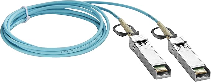 10G SFP+ AOC Cables SFP+ to SFP+ Active Optical Fiber Cable Compatible with Arista AOC-S-S-10G-50M,50m(164ft)
