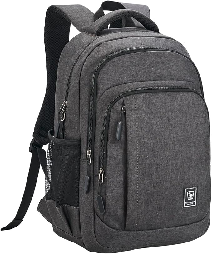 Laptop Backpack for Men Travel Backpack Water-Resistant 17.3 Inch Computer Backpack Work Business Black