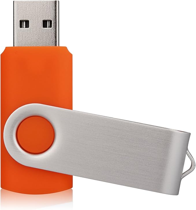 20 Pack 8GB USB Flash Drives 2.0 Memory Stick - Orange