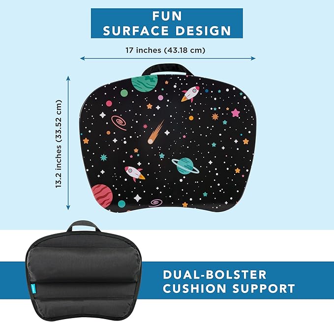 LAPGEAR MyStyle Portable Lap Desk with Cushion - Space Odyssey - Fits up to 15.6 Inch Laptops - Style No. 45337