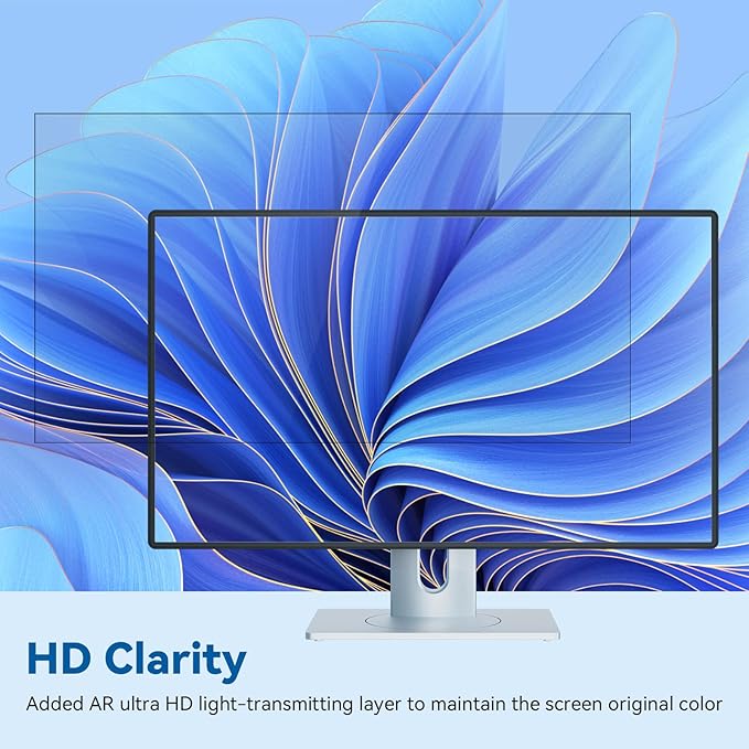 IPROKKO [2-Pack] 24 Inch Computer Privacy Screen Filter for 16:10 Widescreen Monitor, Removable 24in Anti Blue Light Glare Privacy Shield, Anti Spy Security Protector for Hp Dell Asus Acer Samsung