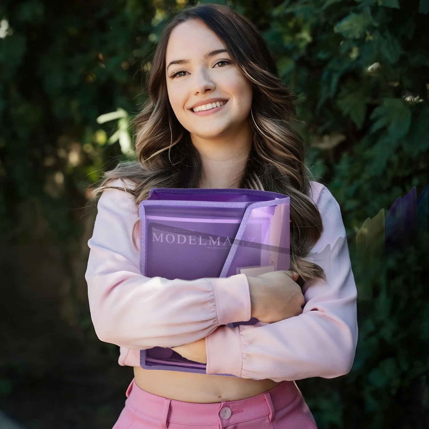 10 Pcs Expanding File Folder, Clear Waterproof Plastic Document Folders Large Size Transparent Document Holder Box Receipt Filing Organizer - 9 Colors