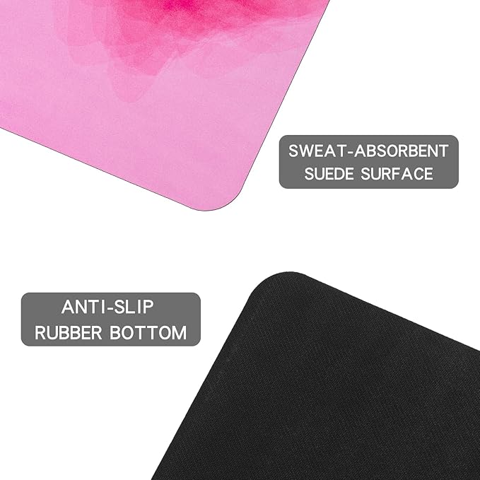 Travel Yoga Mat, Non-slip Foldable Travel Fitness Mat With Carry Bag for Yoga, Exercise, Pilates, 1.5mm Thick Lightweight Exercise Yoga Mat for Women