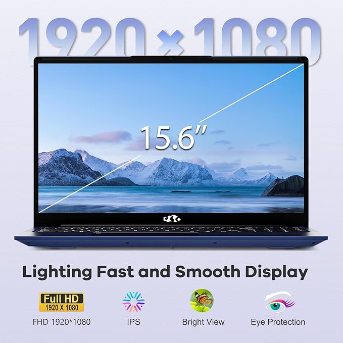 NIMO 15.6" IPS FHD-Gaming-Laptop, 6 Cores AMD Ryzen 5 6600H 32GB DDR5 RAM 2TB SSD (Beat i7-1165G7 up to 4.5GHz) 660M 6nm GPU-Computer with 100W Type-C Backlit Keyboard, Fingerprint